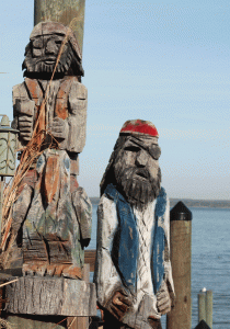 Pirates guarding the pier